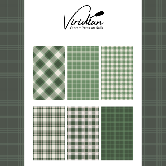 Green Plaid - Waterslide Decals