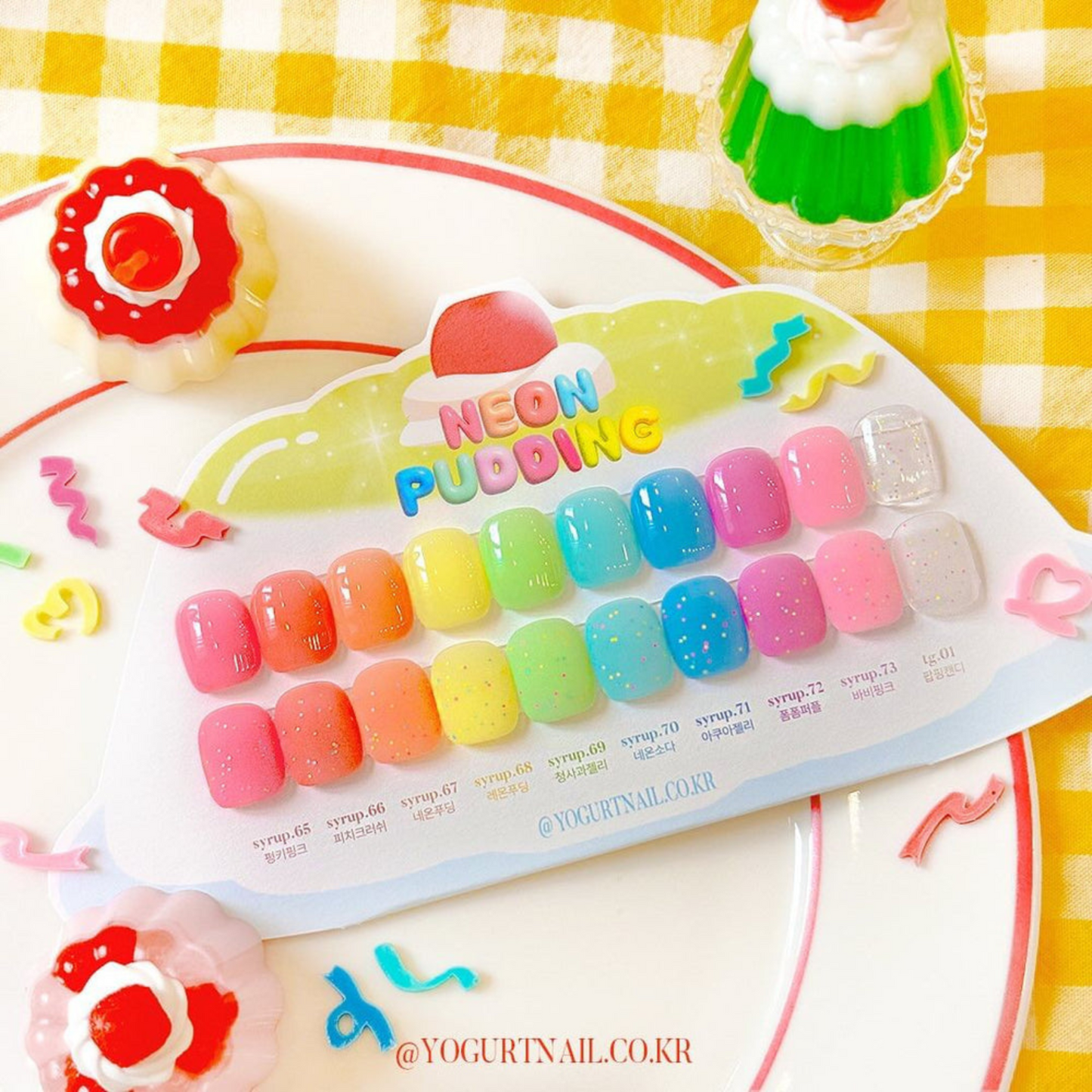 Yogurt Nail Kr. Neon Pudding Collection