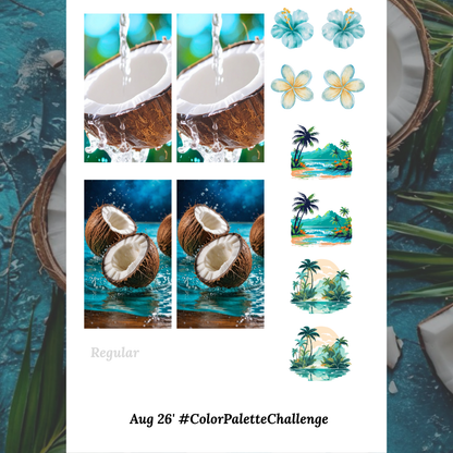 August 26' #ColorPaletteChallenge - Waterslide Decals