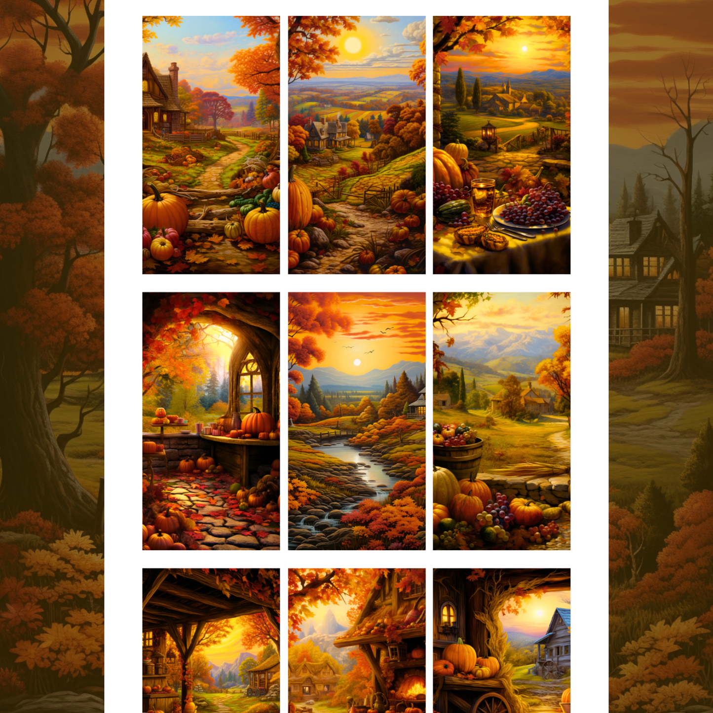 Autumn Harvest - Waterslide Decals