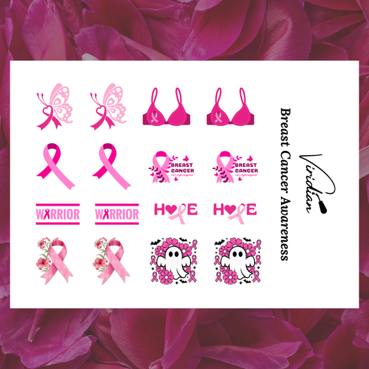 Breast Cancer Awareness - Mini Waterslide Decals