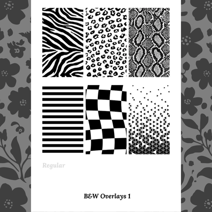 B&W Overlays 1 - Waterslide Decals