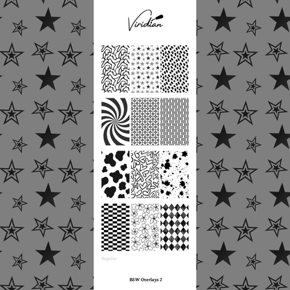 Black and White Overlays 2 - Waterslide Decals