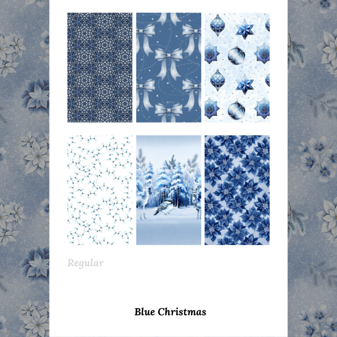 Blue Christmas - Waterslide Decals