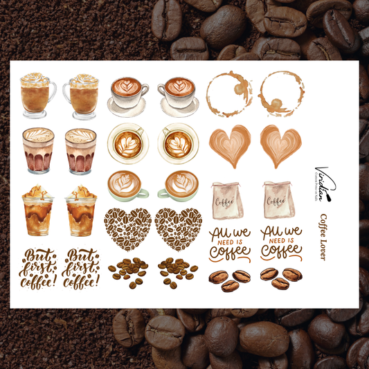 Coffee Lover - Mini Waterslide Decals