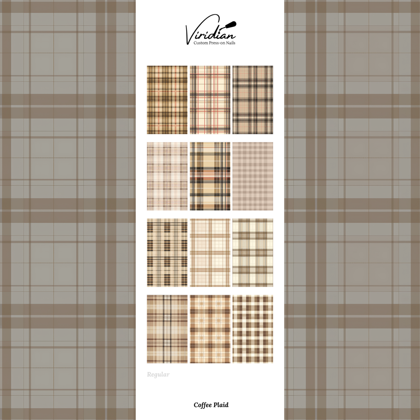 Coffee Plaid - Waterslide Decals