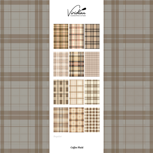 Coffee Plaid - Waterslide Decals
