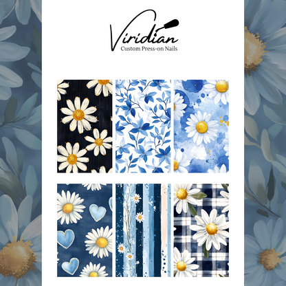 Daisy Blues - Waterslide Decals