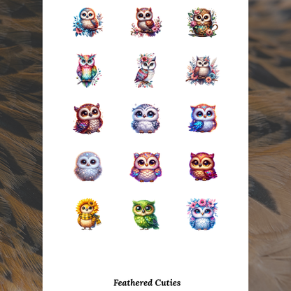 Feathered Cuties - Waterslide Decals