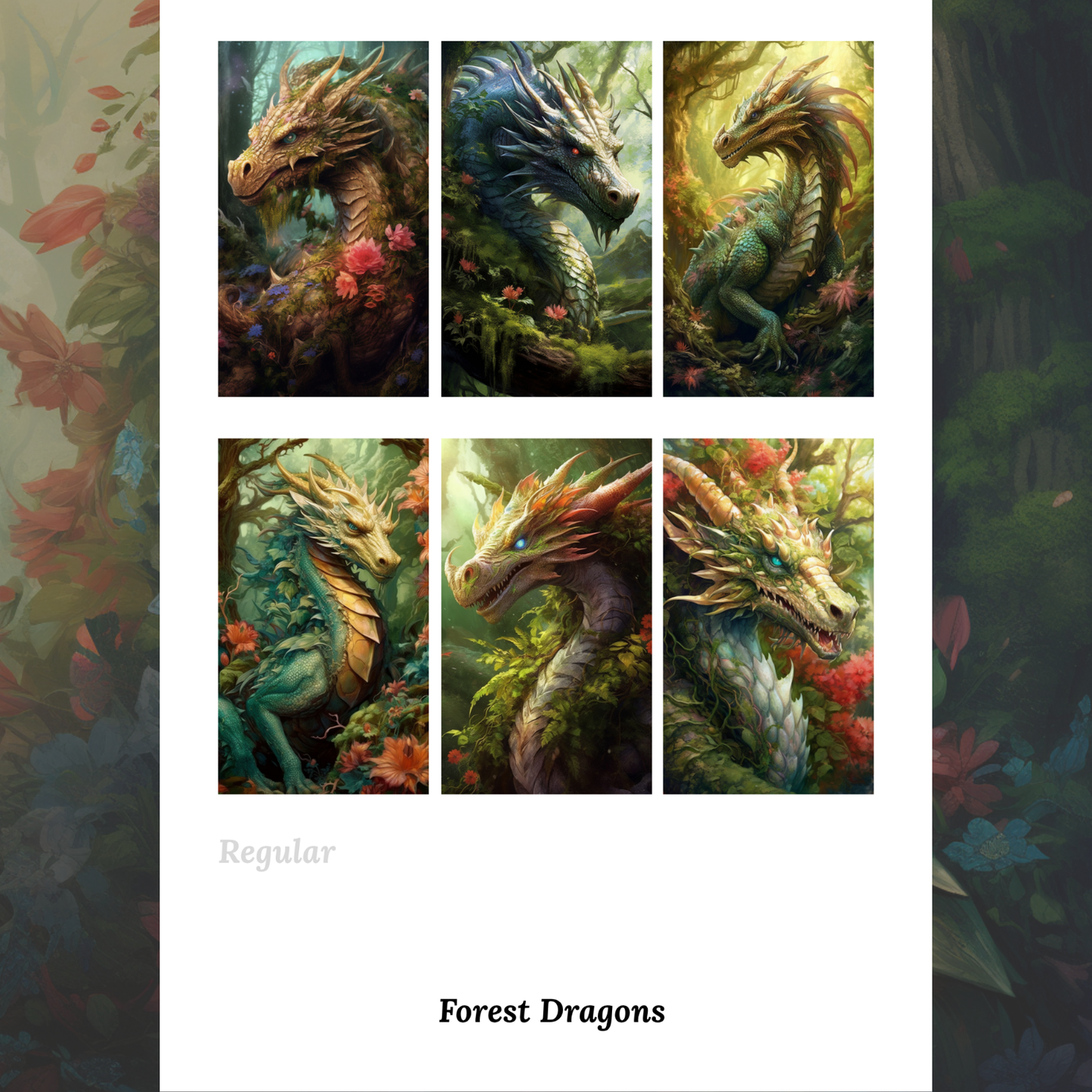 Forest Dragons - Waterslide Decals