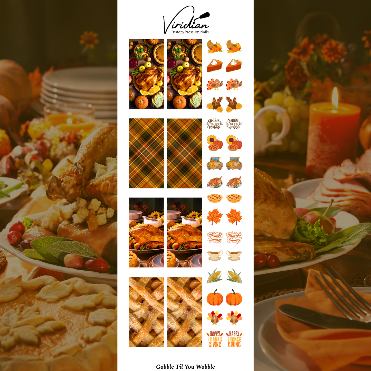 Gobble Til You Wobble - Waterslide Decals