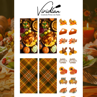 Gobble Til You Wobble - Waterslide Decals