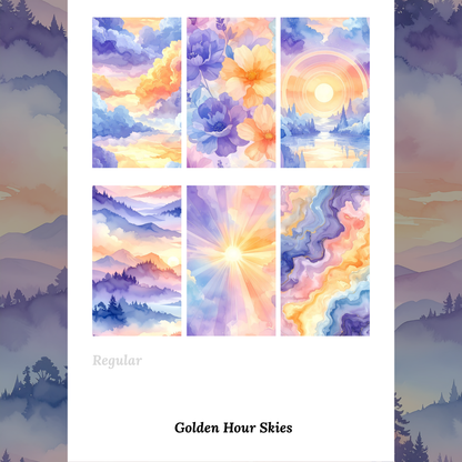 Golden Hour Skies - Waterslide Decals