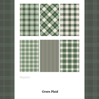 Green Plaid - Waterslide Decals