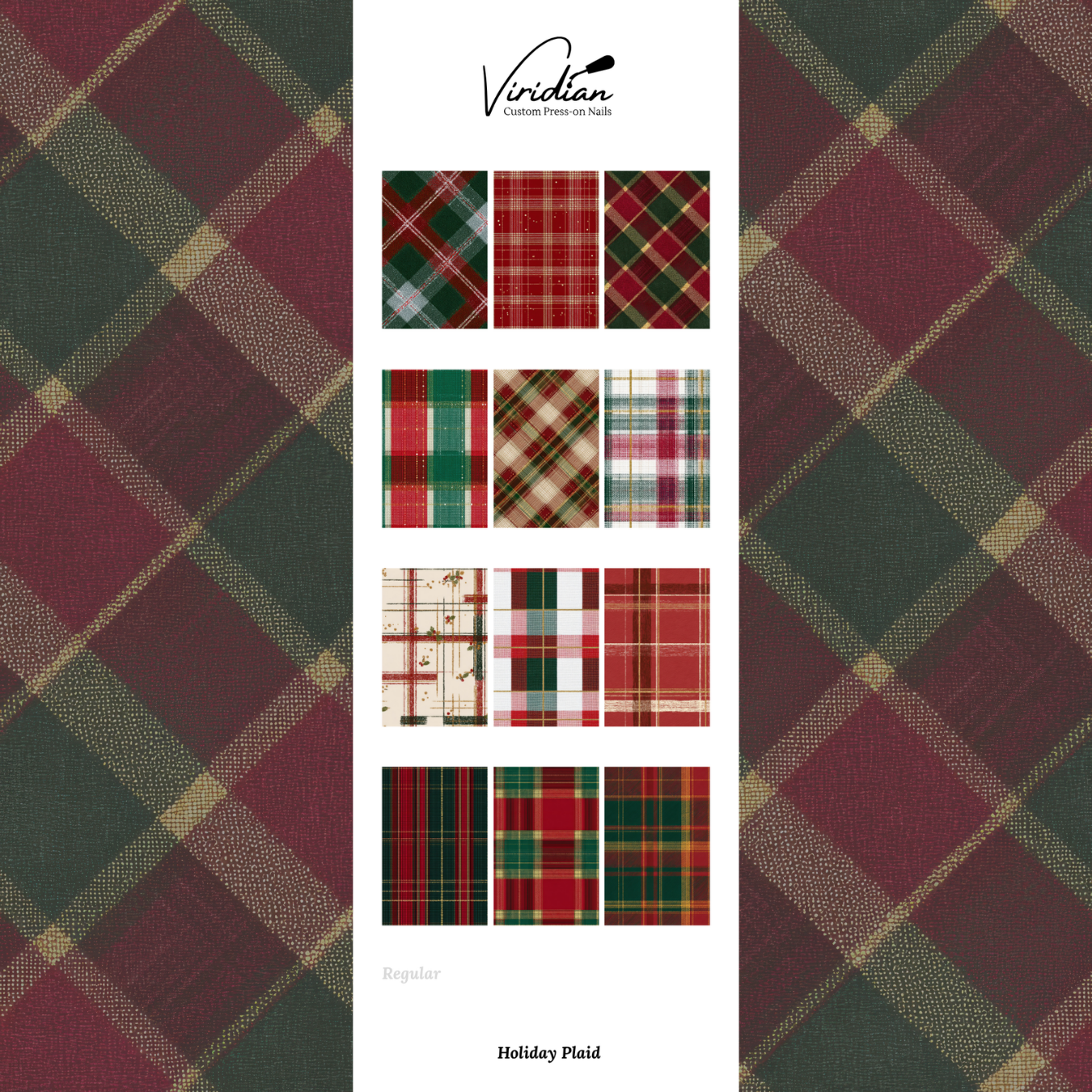 Holiday Plaid - Waterslide Decals