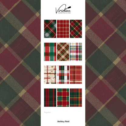 Holiday Plaid - Waterslide Decals