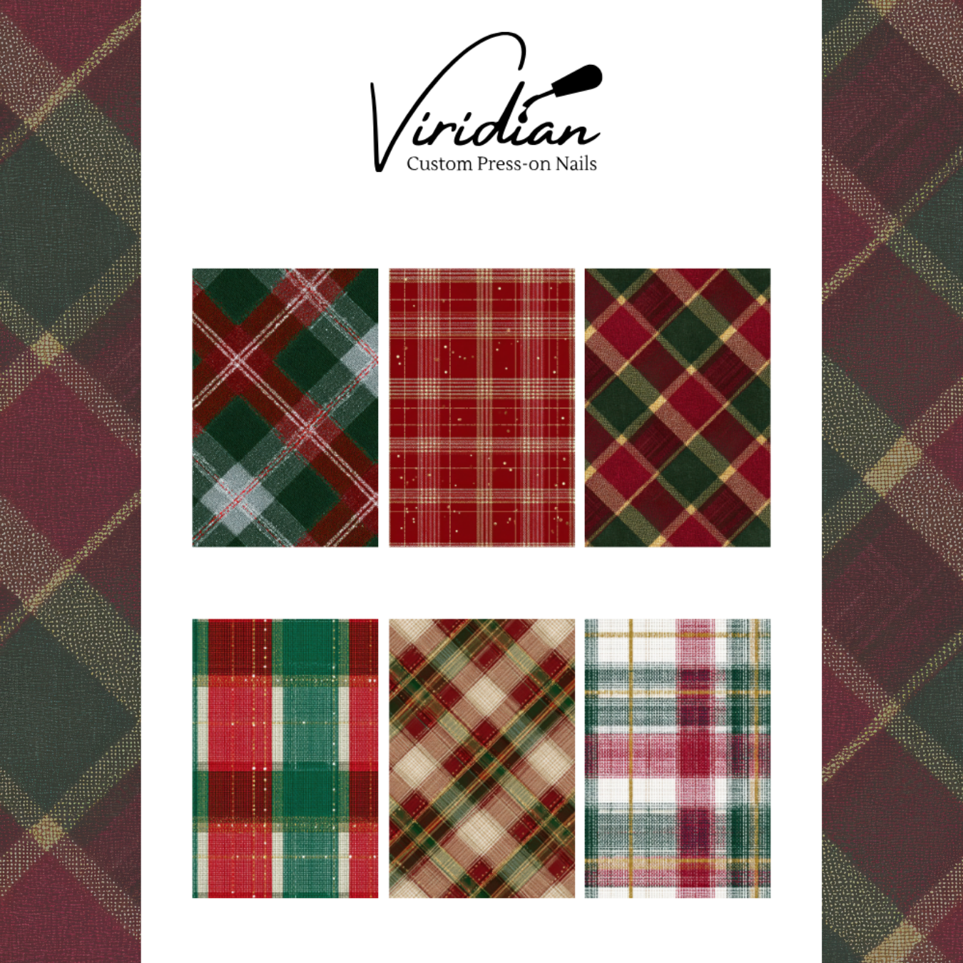 Holiday Plaid - Waterslide Decals