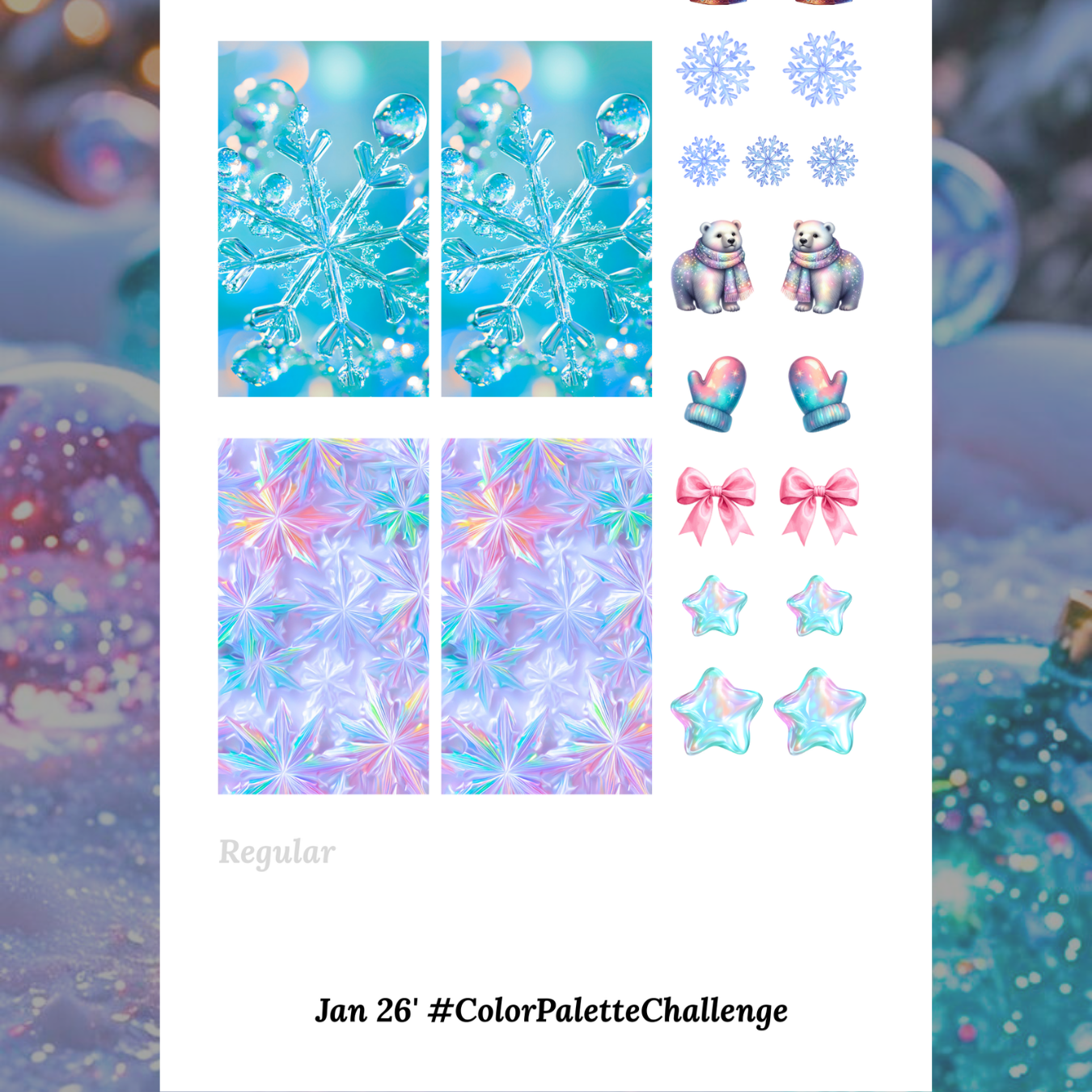 Jan. 26' #ColorPaletteChallenge - Waterslide Decals