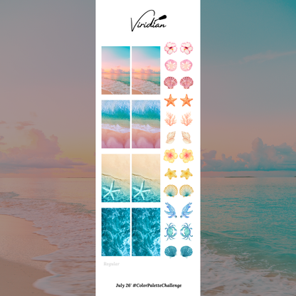 July 26' #ColorPaletteChallenge - Waterslide Decals