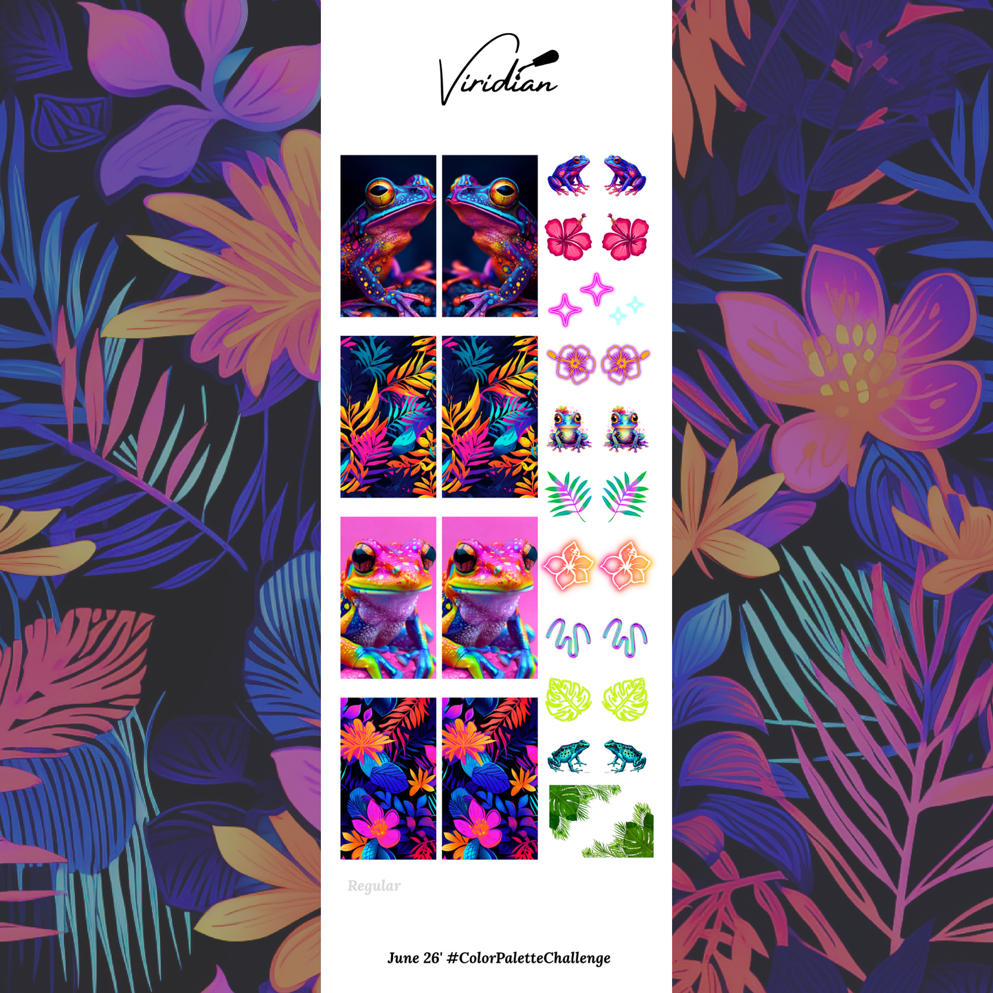 June 26' #ColorPaletteChallenge - Waterslide Decals