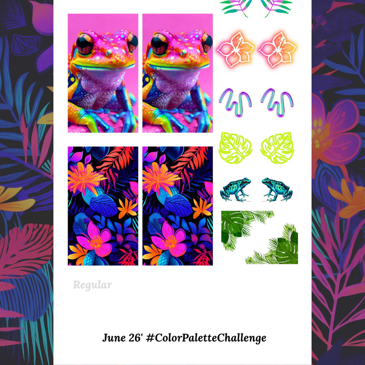 June 26' #ColorPaletteChallenge - Waterslide Decals