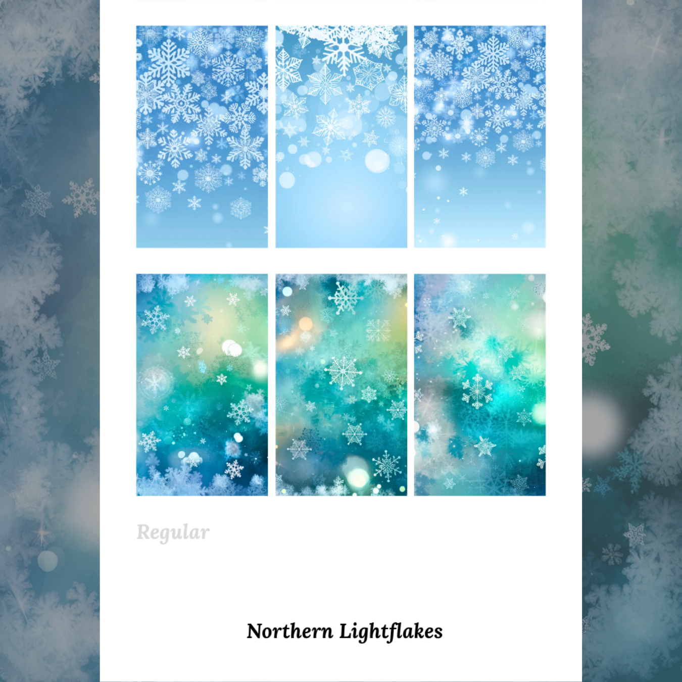 Northern Lightflakes - Waterslide Decals