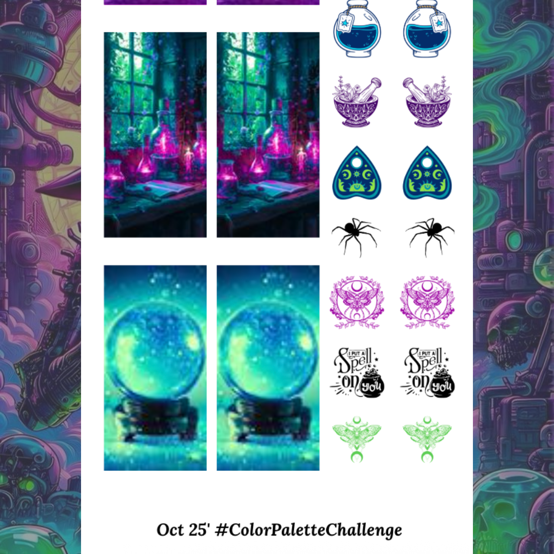 Oct. 25' #ColorPaletteChallenge - Waterslide Decals