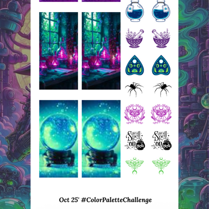 Oct. 25' #ColorPaletteChallenge - Waterslide Decals