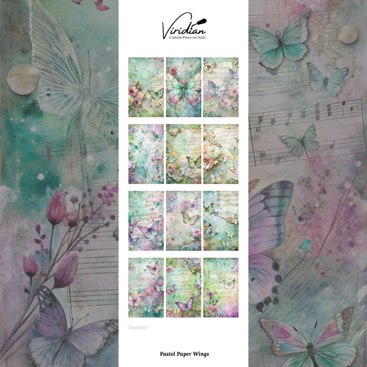 Pastel Paper Wings - Waterslide Decals