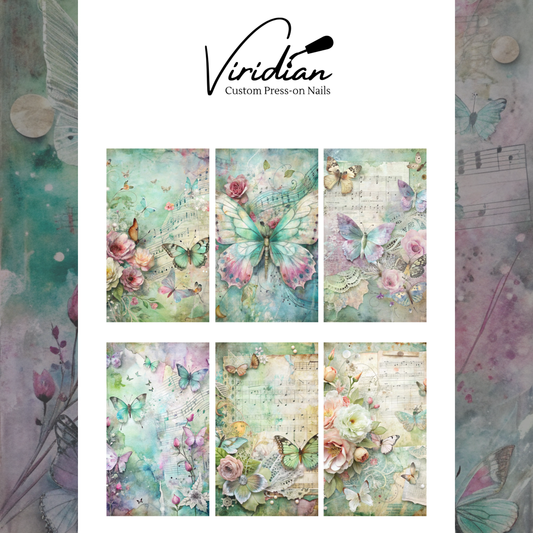 Pastel Paper Wings - Waterslide Decals