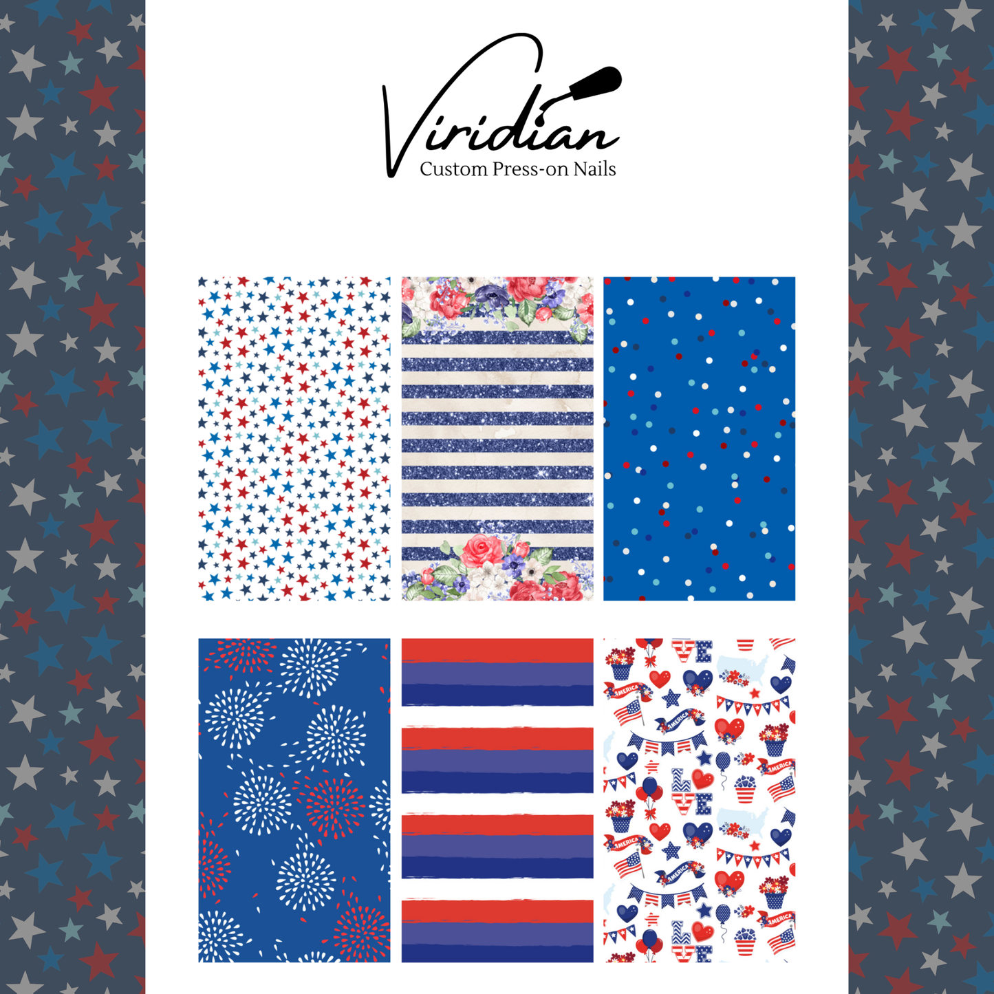 Patriotic - Waterslide Decals