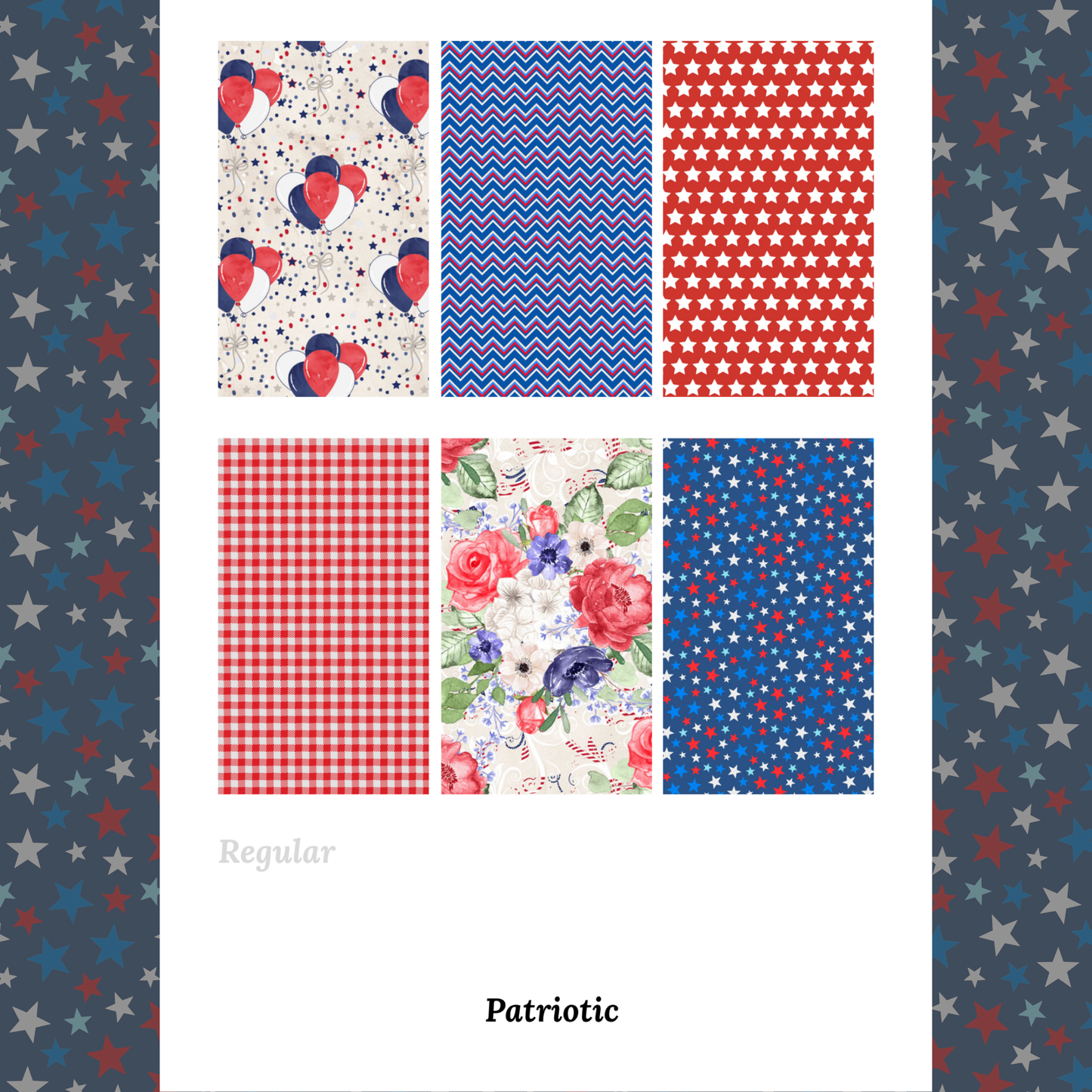 Patriotic - Waterslide Decals