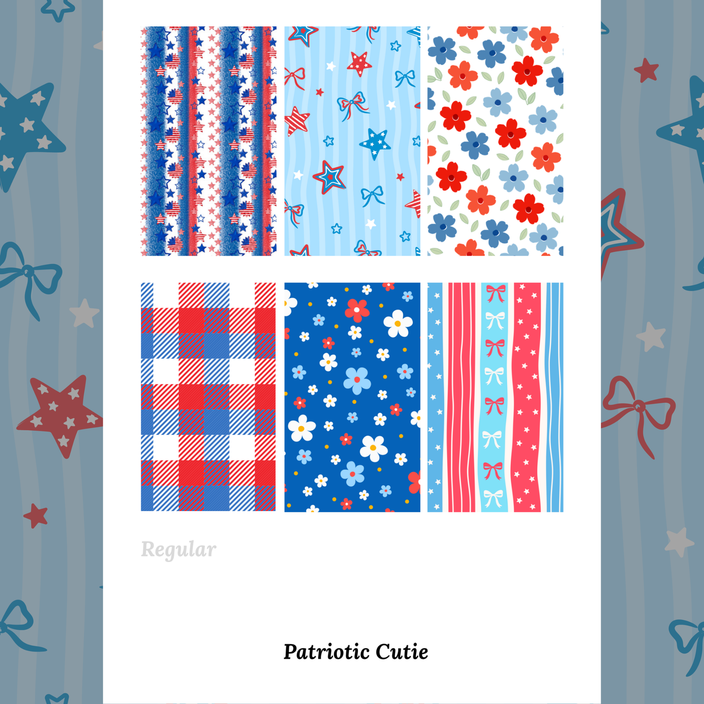 Patriotic Cutie - Waterslide Decals