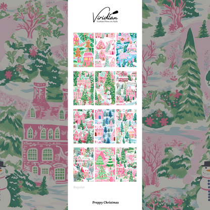 Preppy Christmas - Waterslide Decals
