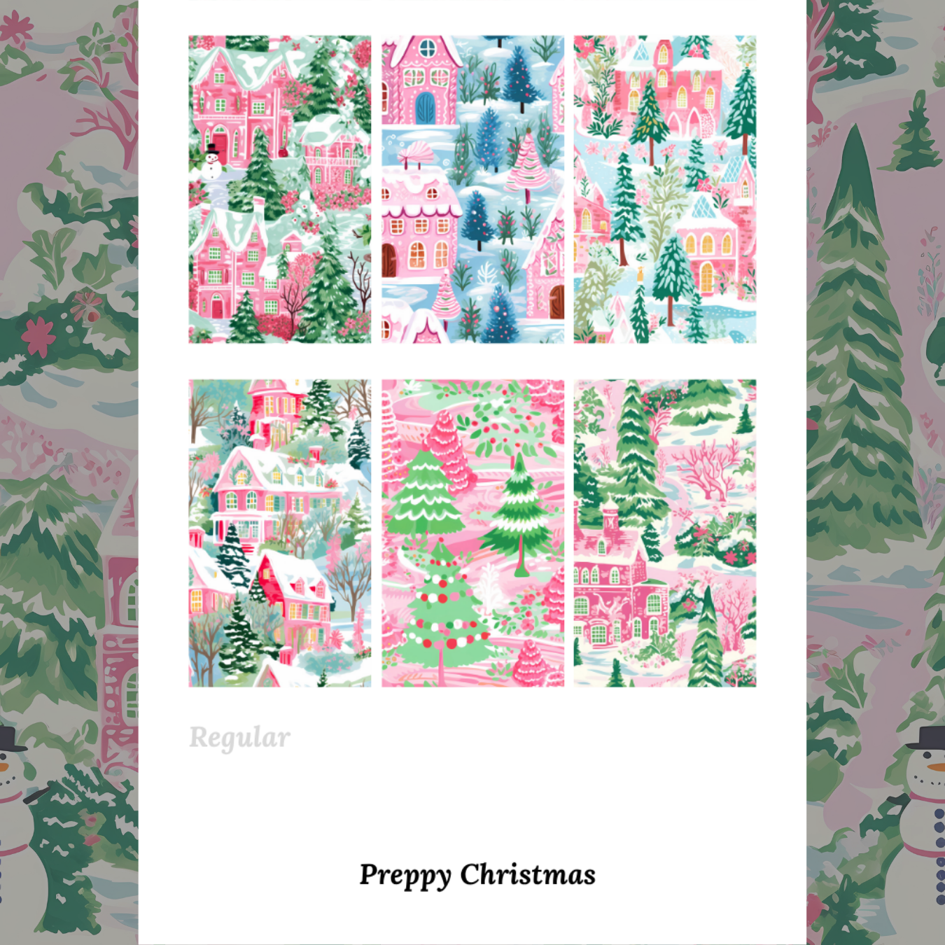 Preppy Christmas - Waterslide Decals