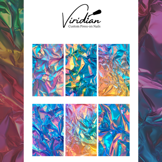 Rainbow Crinkle - Waterslide Decals