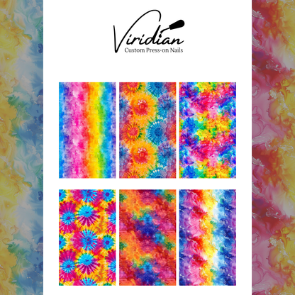 Rainbow Tie-Dye - Waterslide Decals