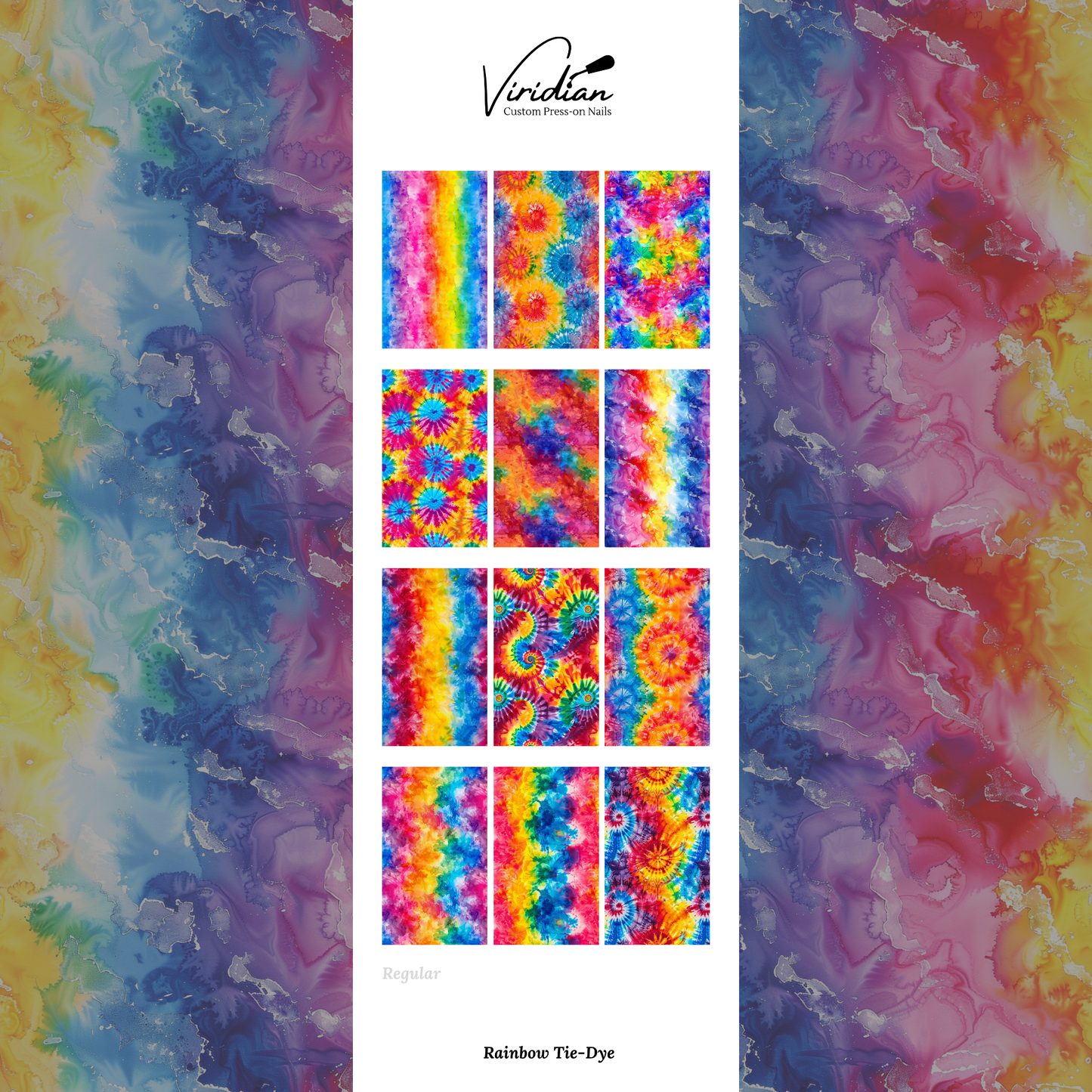 Rainbow Tie-Dye - Waterslide Decals