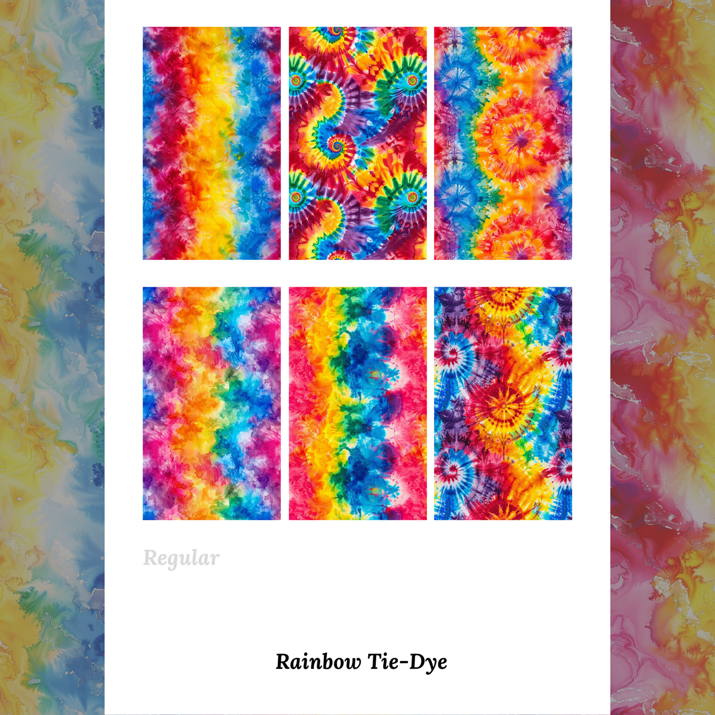 Rainbow Tie-Dye - Waterslide Decals