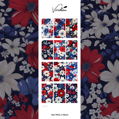 Red, White, & Bloom - Waterslide Decals