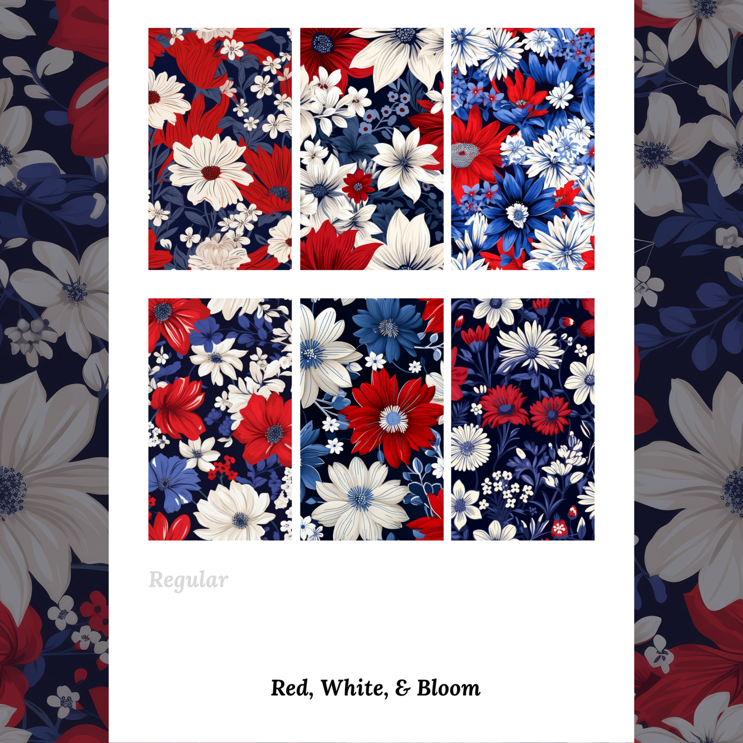 Red, White, & Bloom - Waterslide Decals
