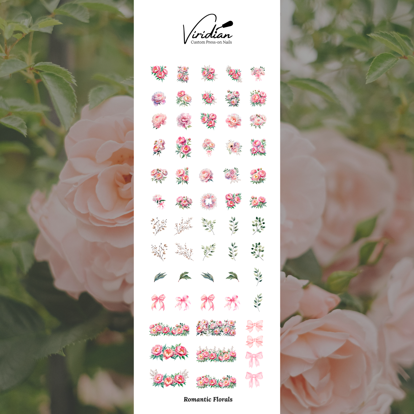 Romantic Florals - Waterslide Decals