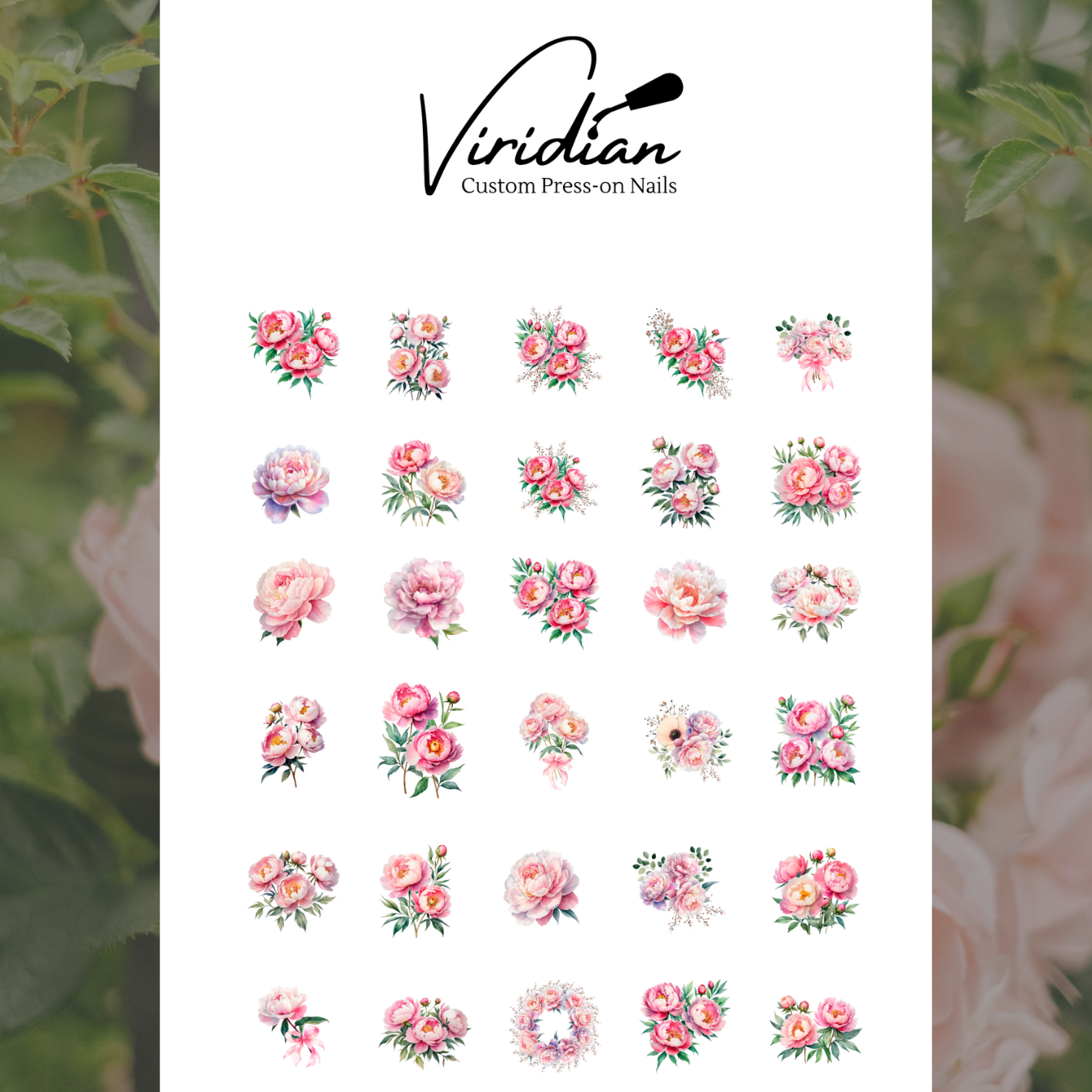 Romantic Florals - Waterslide Decals