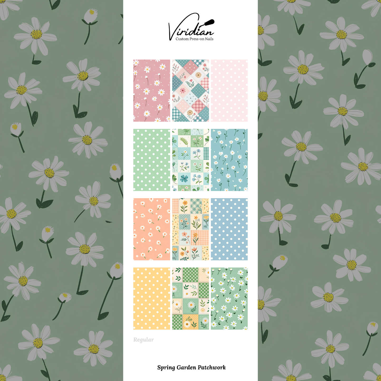 Spring Garden Patchwork - Waterslide Decals