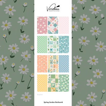 Spring Garden Patchwork - Waterslide Decals