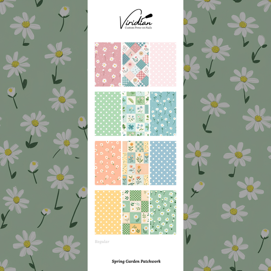 Spring Garden Patchwork - Waterslide Decals