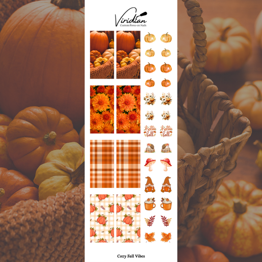 Cozy Fall Vibes - Waterslide Decals