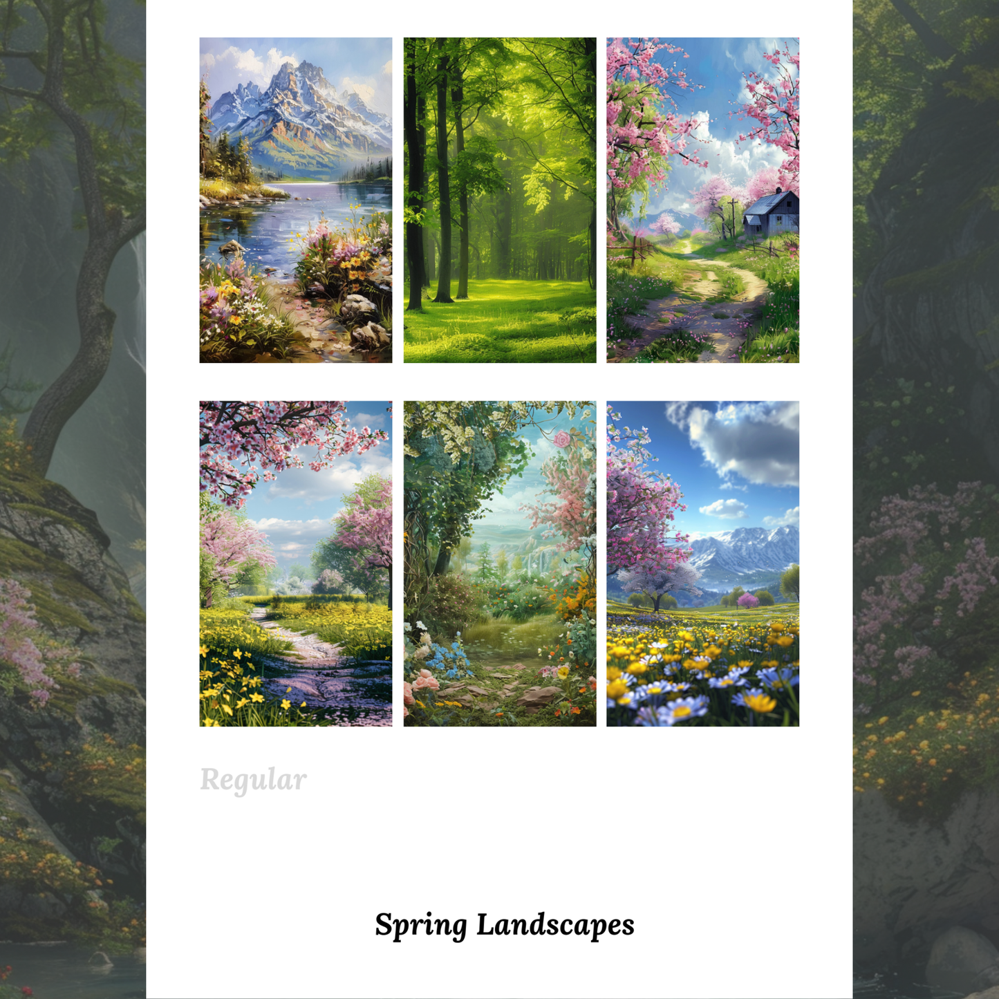Spring Landscapes - Waterslide Decals