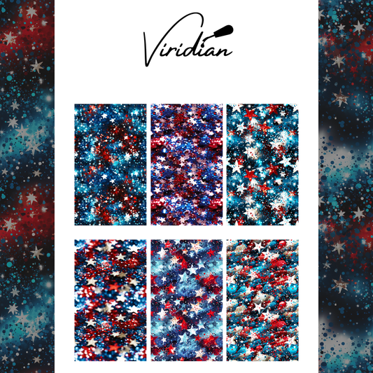 Star Spangled Sparkle - Waterslide Decals