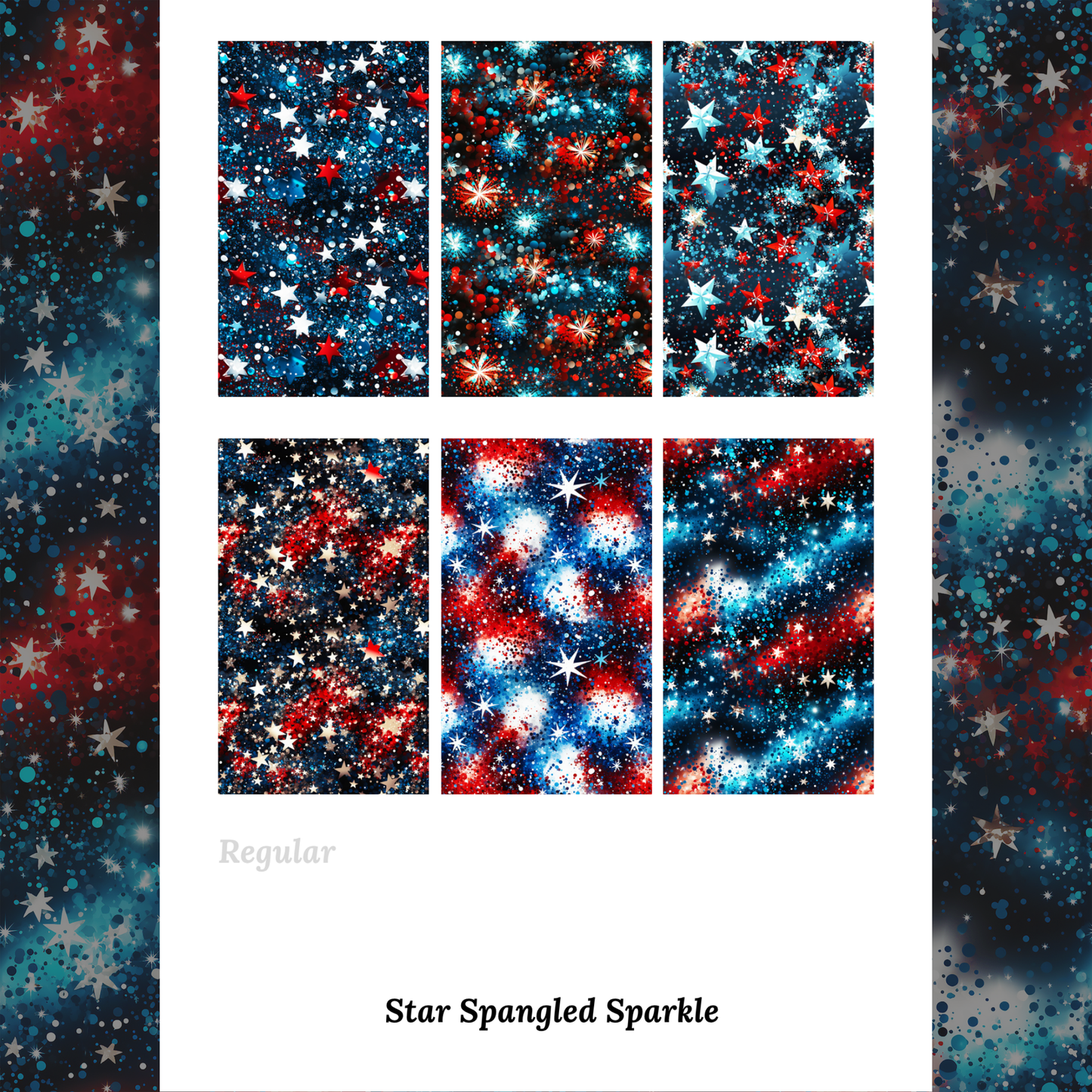 Star Spangled Sparkle - Waterslide Decals
